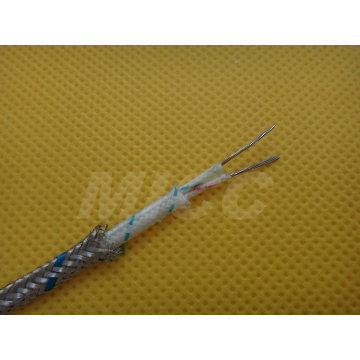 Cable de extensión del termopar tipo JX-FG / FG / SSB-7 / 0.2x2-DIN